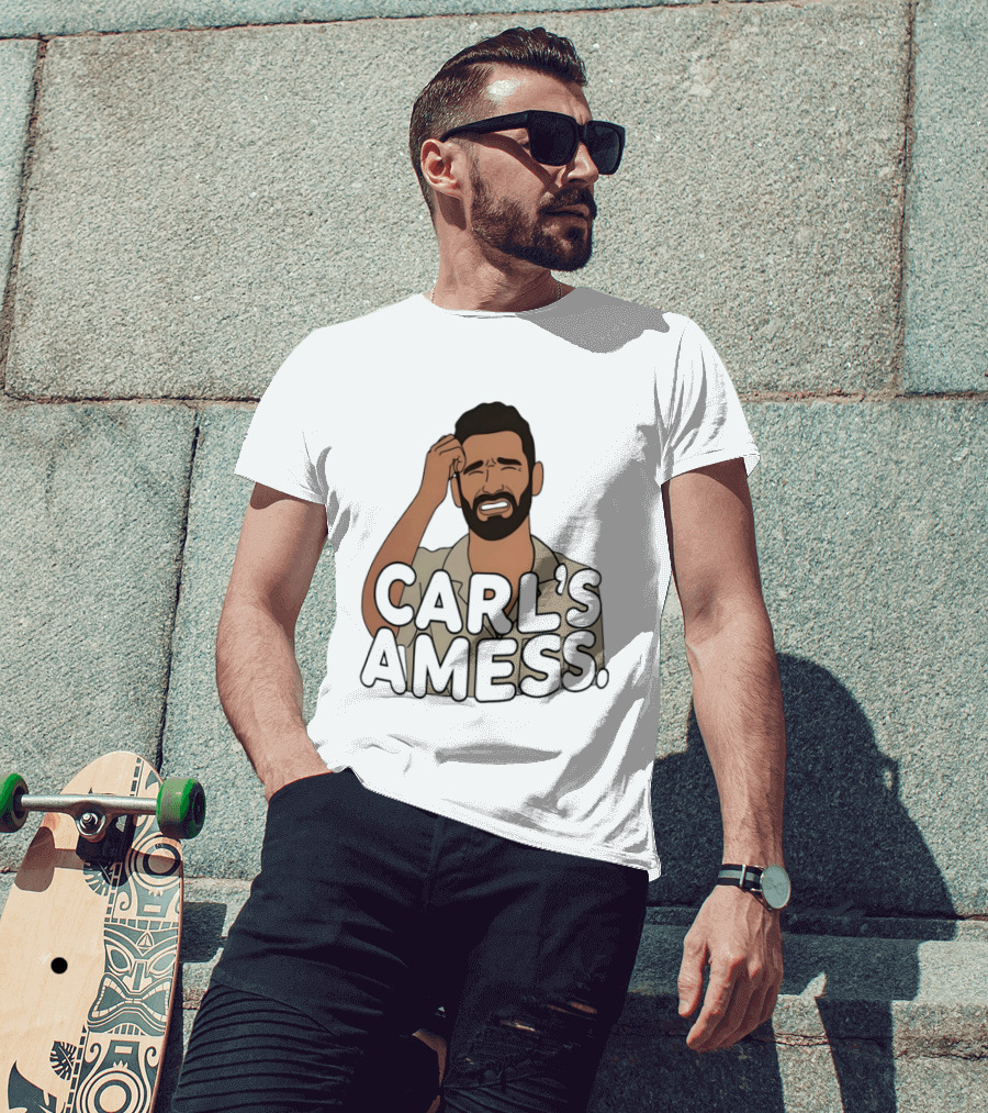 Carl's A Mess Carl Radke Summer House Humor Face T-Shirt