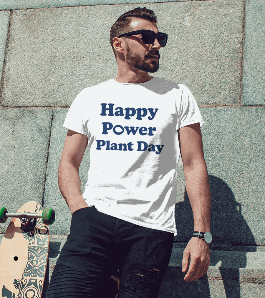 Happy Power Plant Day Energy Celebration T-Shirt