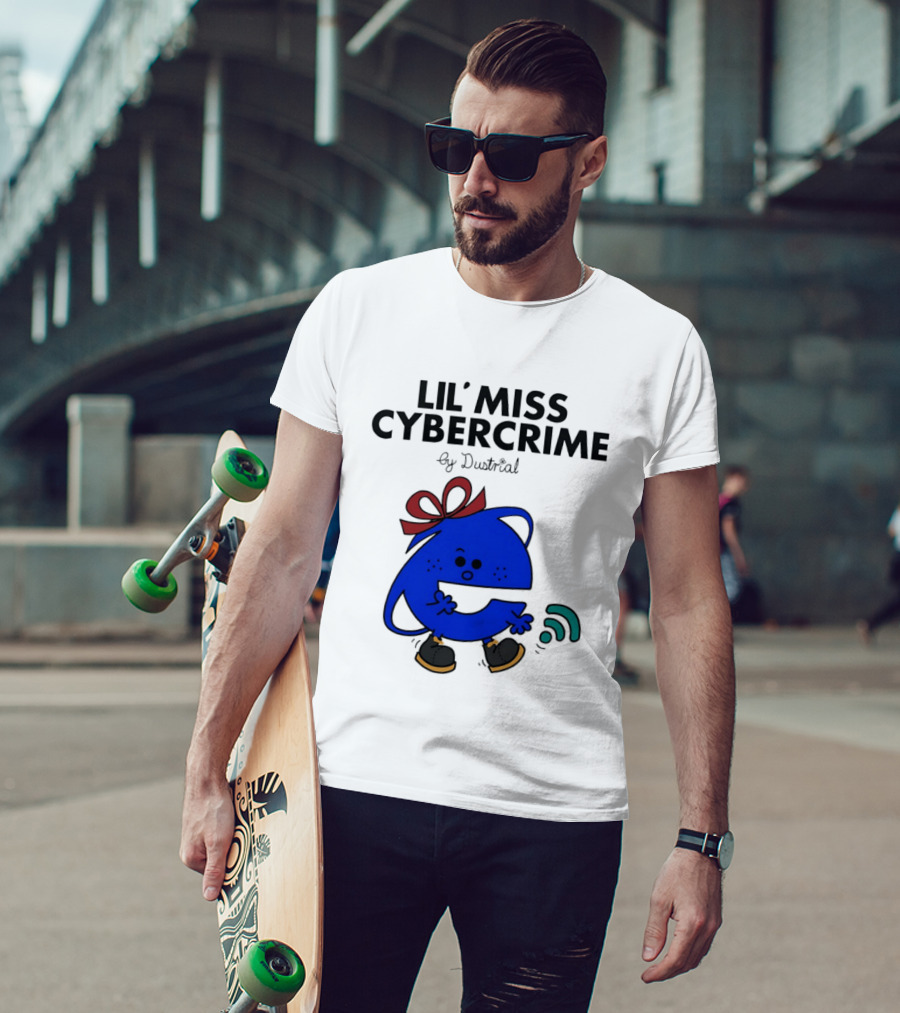 Lil' Miss Cybercrime By Dustrial Retro Style Mischievous T-Shirt