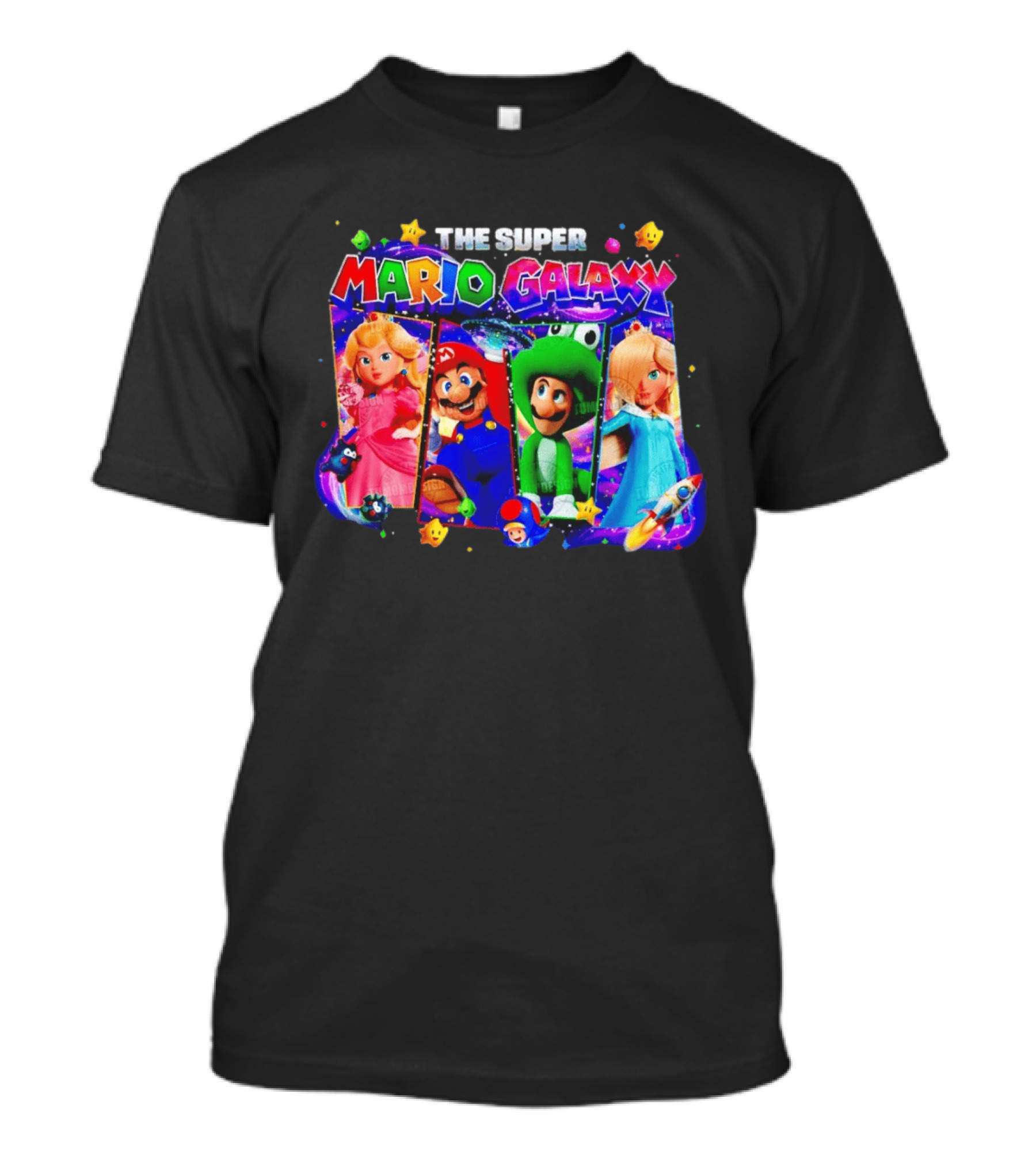 The Super Mario Galaxy Movie Characters Gamer Space Adventure T-Shirt