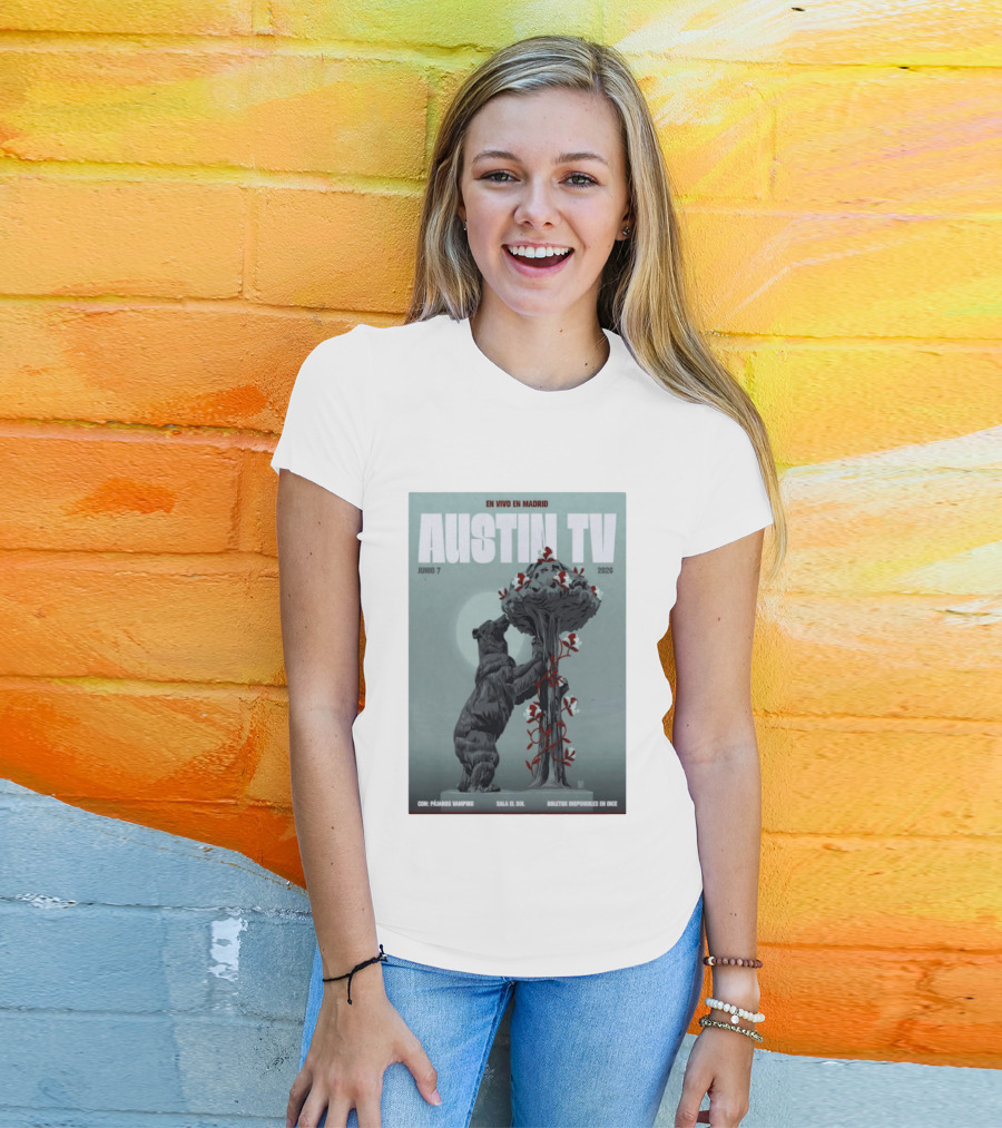 Austin TV En Vivo En Madrid Junio 7 2026 Con Pájaro Vampiro Sala El Sol Boletos Disponibles En Dice T-Shirt