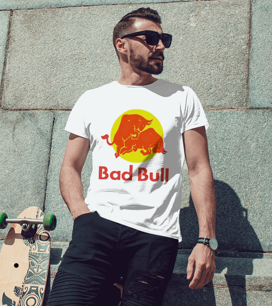 Bad Bull Red Bull Parody Bulls T-Shirt