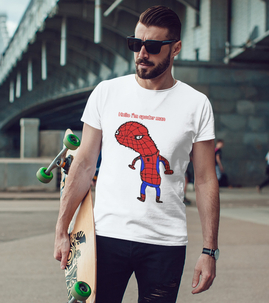 Hello I'm Spoderman Spiderman T-Shirt