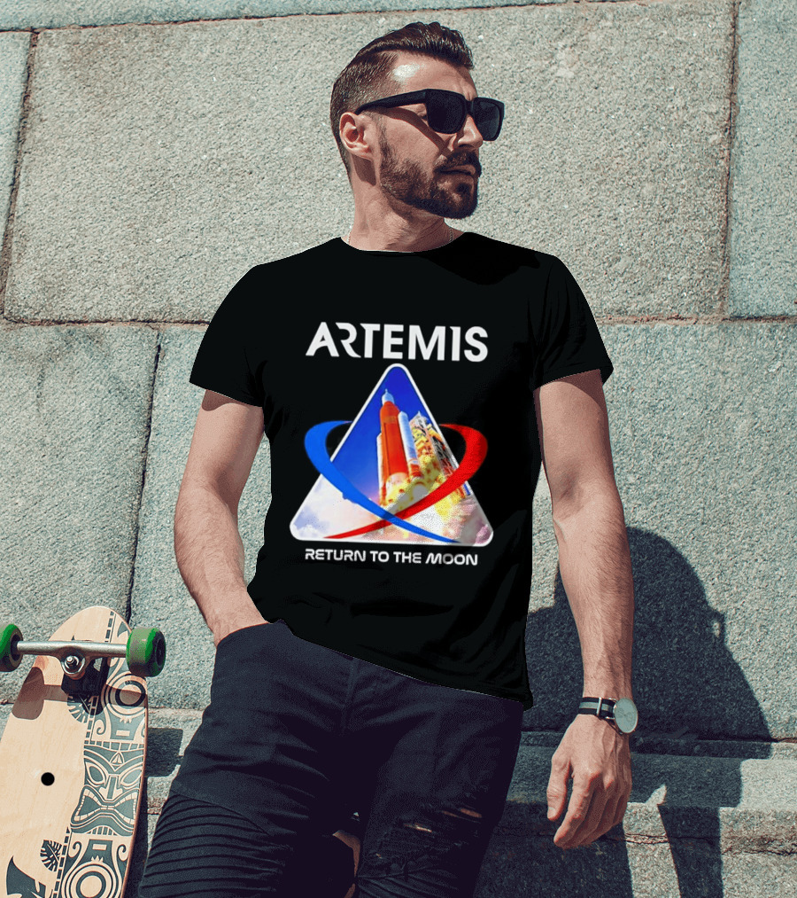 NASA Artemis Return To The Moon Enthusiast Launch Exploration T-Shirt