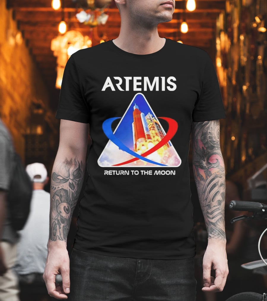 NASA Artemis Return To The Moon Enthusiast Launch Exploration T-Shirt