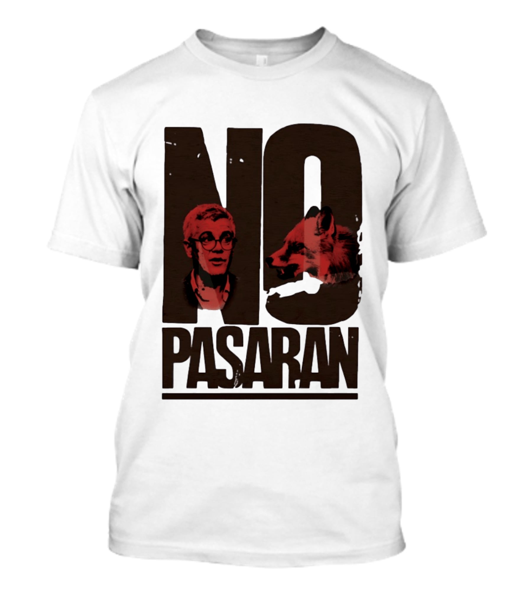 No Pasaran Wolf And Man T-Shirt