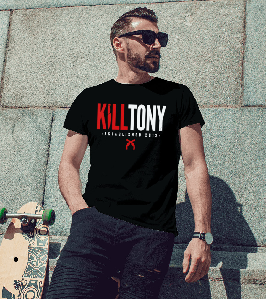 Kill Tony Established 2013 Knife Microphone T-Shirt