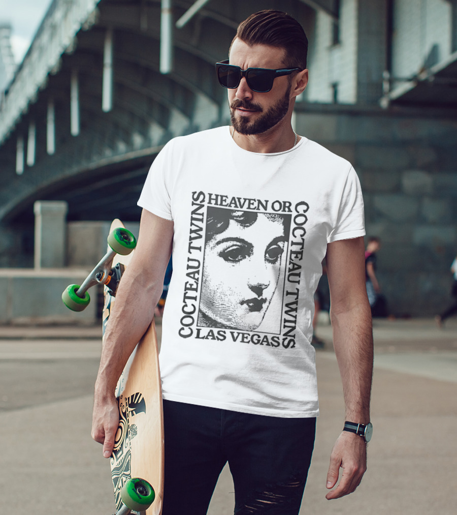 Cocteau Twins Heaven Or Las Vegas Album Cover Art Face T-Shirt