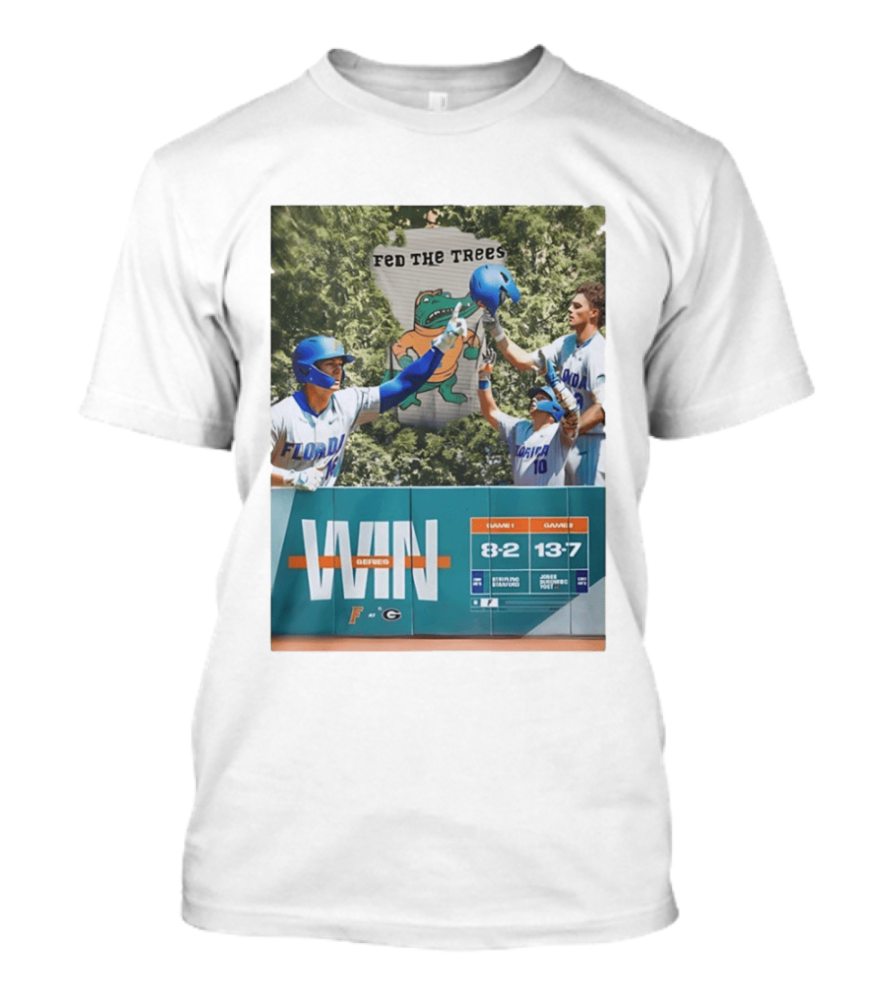 Florida Gators Win Series Over Georgia Bulldogs Feed The Trees 8 2 13 7 T-Shirt
