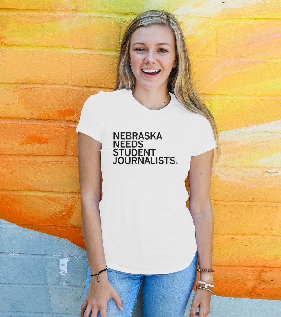 Nebraska Needs Student Journalists Grey T-Shirt