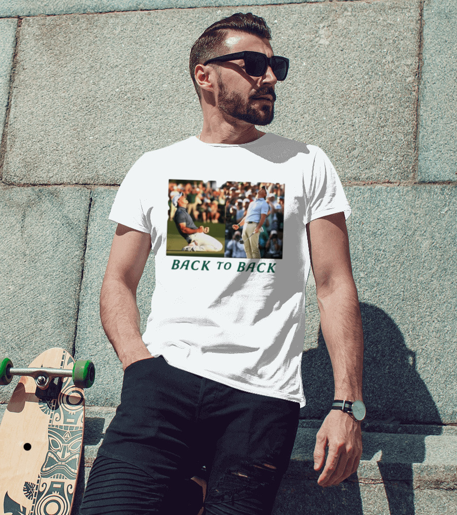 Rory McIlroy Golf The Masters Back To Back Celebration Photo T-Shirt