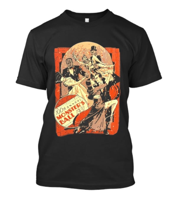100th Annual Monster's Ball 1931 Vintage Dance Event Gothic Horror T-Shirt