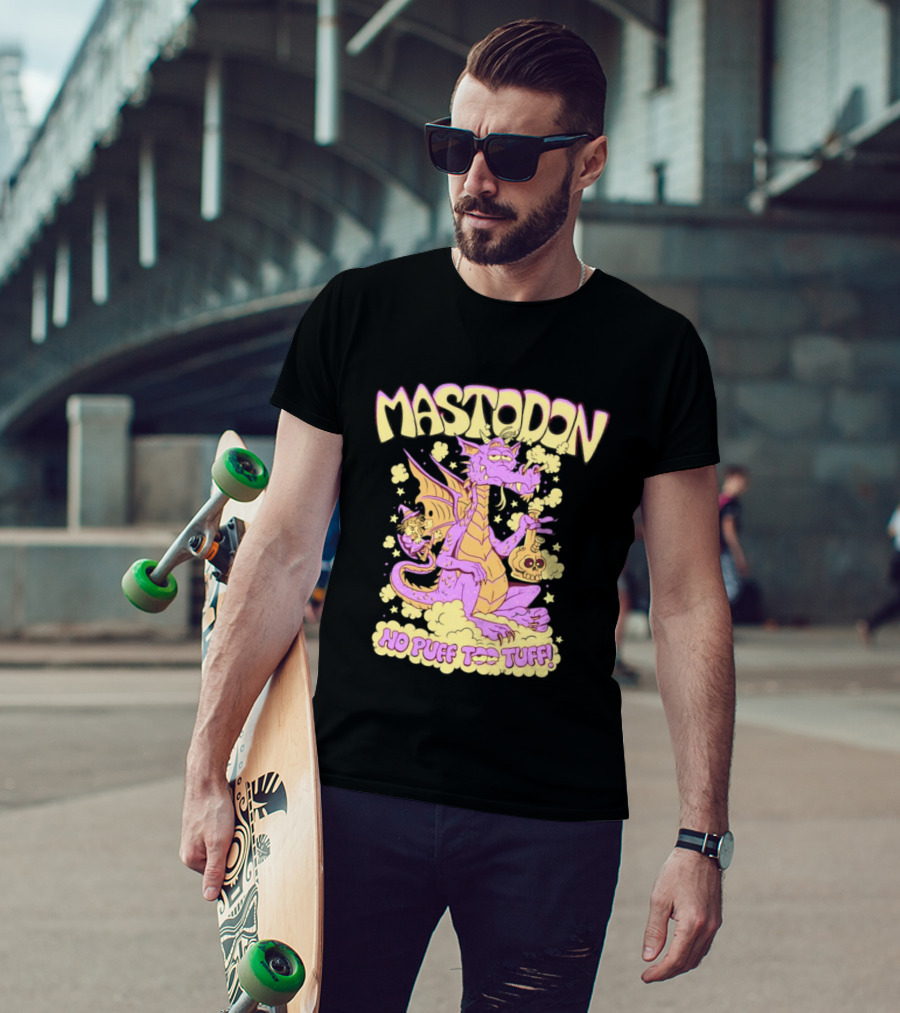Mastodon No Puff Too Tuff Wizard Dragon 420 T-Shirt