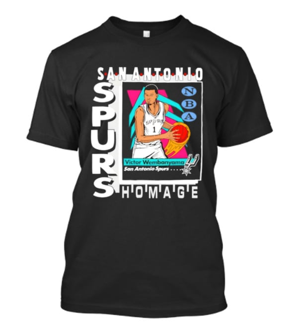 Victor Wembanyama San Antonio Spurs Homage Topps Trading Card Tri Blend T-Shirt
