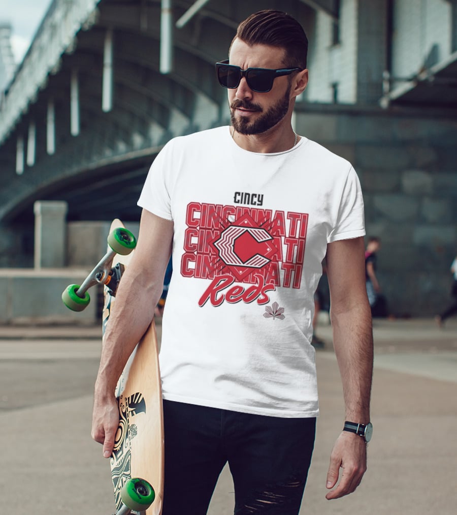 Cincinnati Reds Cincy 2026 City Connect Modern Layered T-Shirt