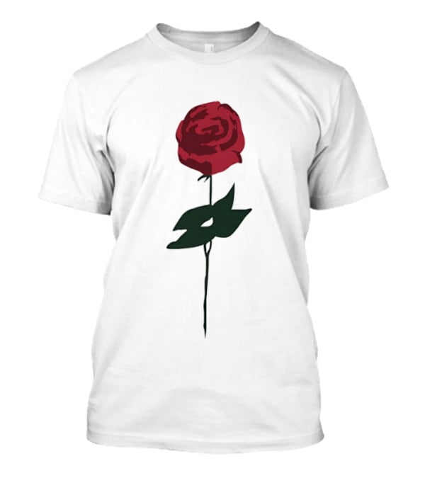 RJ Decker Catherine Delacroix Red Rose Botanical T-Shirt