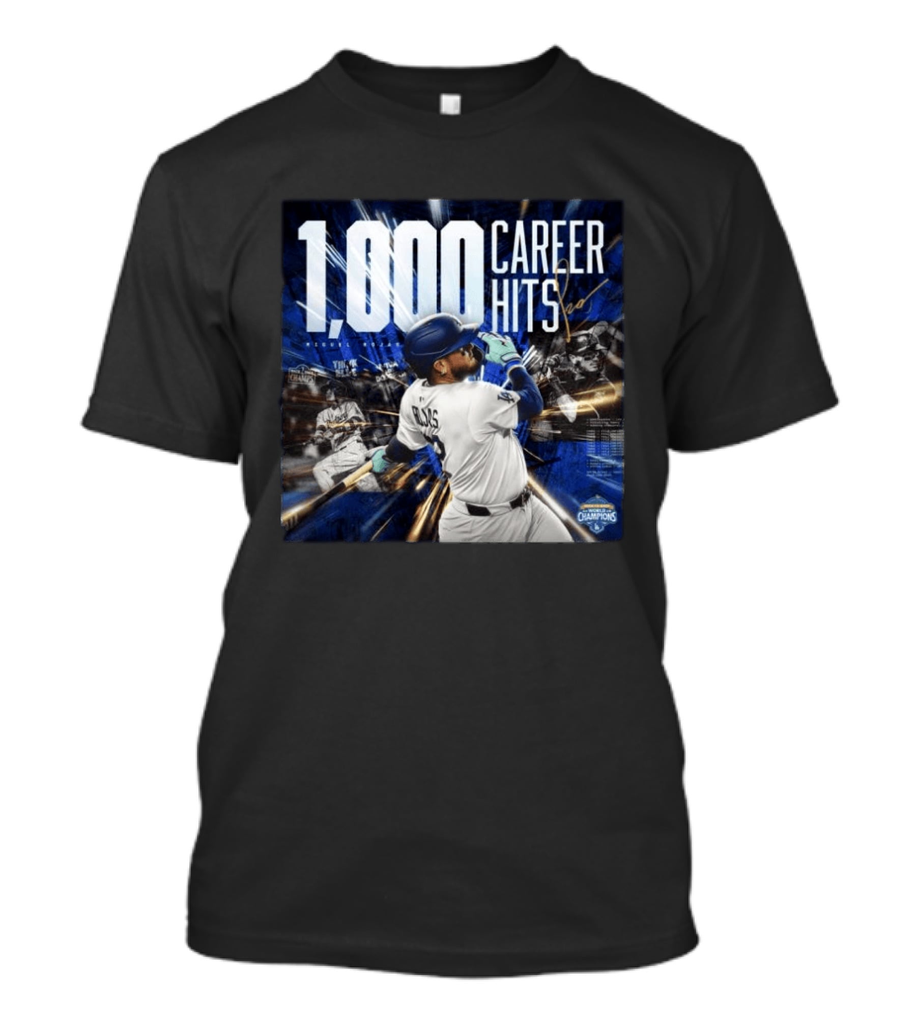 1000 Career Hits Dodgers MLB Champions Celebrating Milestone T-Shirt