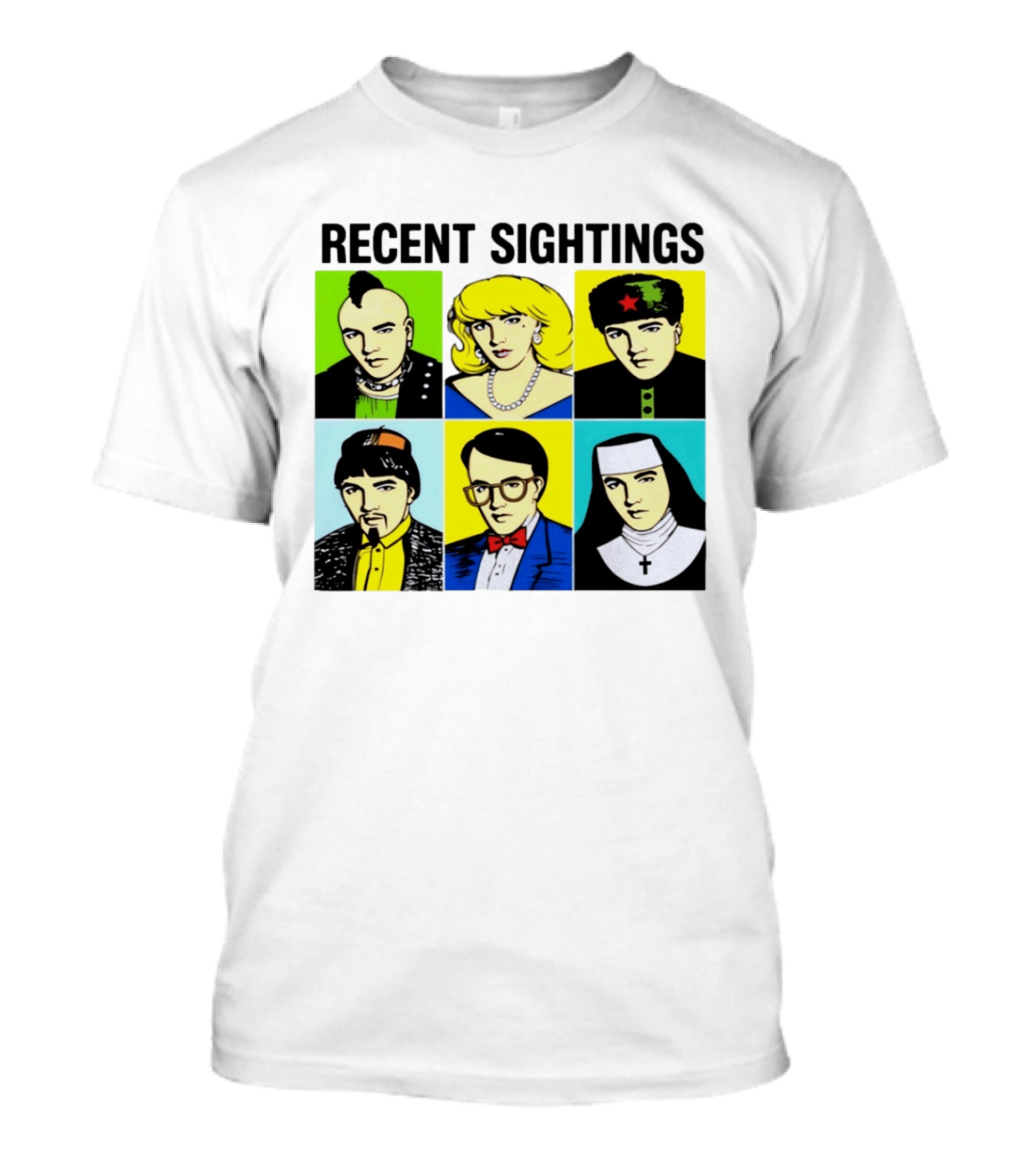 Recent Sightings Pop Art Icon Portraits T-Shirt