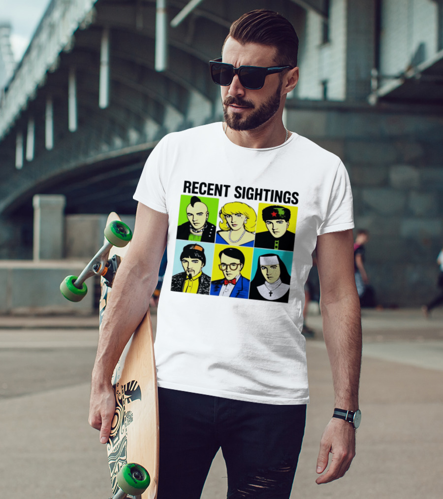 Recent Sightings Pop Art Icon Portraits T-Shirt