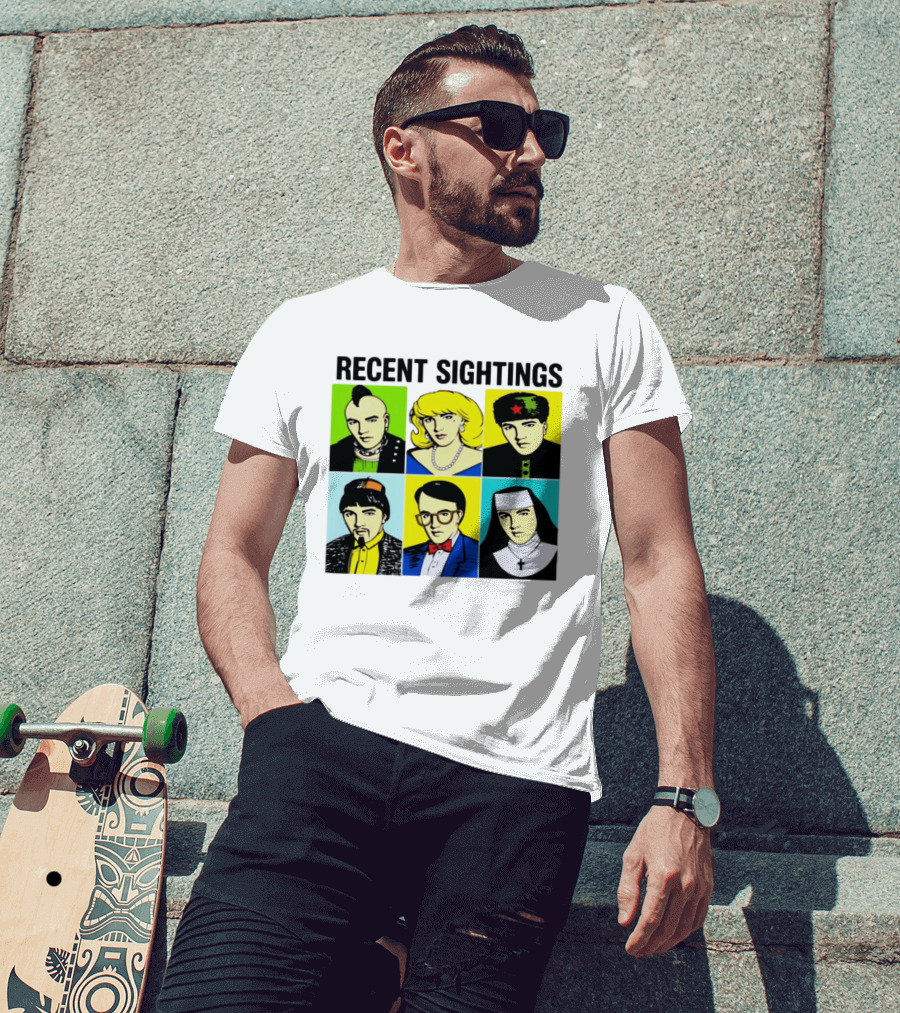 Recent Sightings Pop Art Icon Portraits T-Shirt