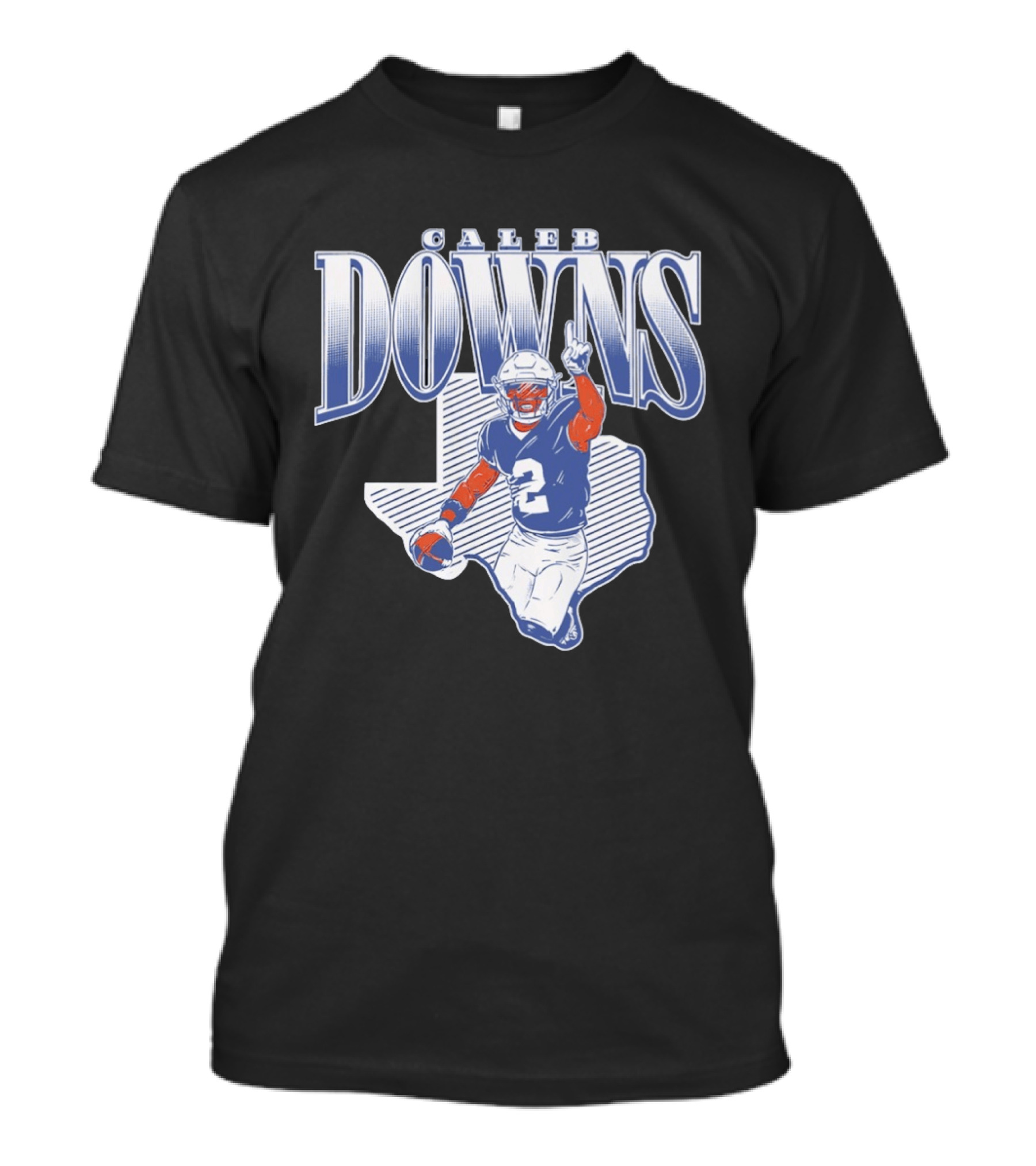 Caleb Downs Number 2 Texas Football Star Dallas Cowboys T-Shirt
