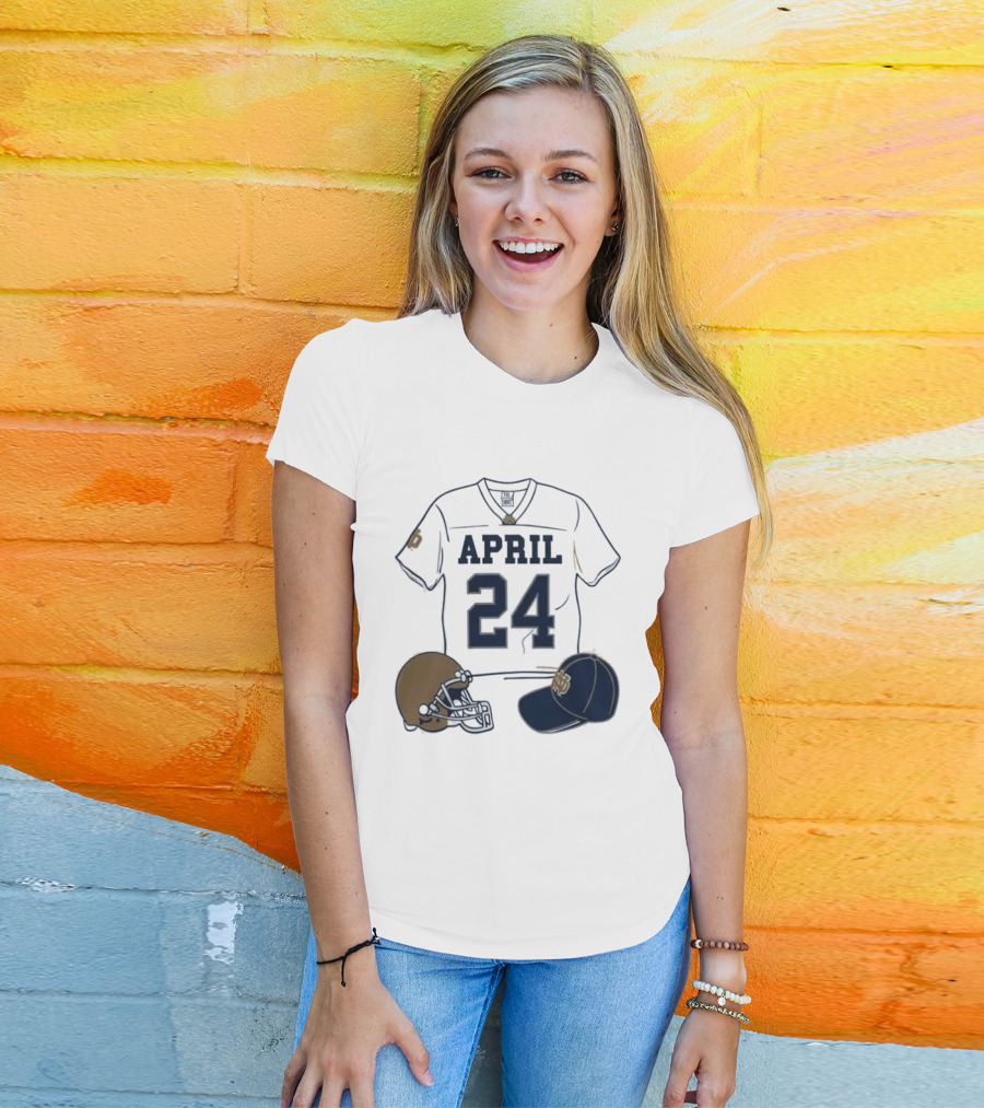 Notre Dame April 24 Football Jersey 2026 T-Shirt