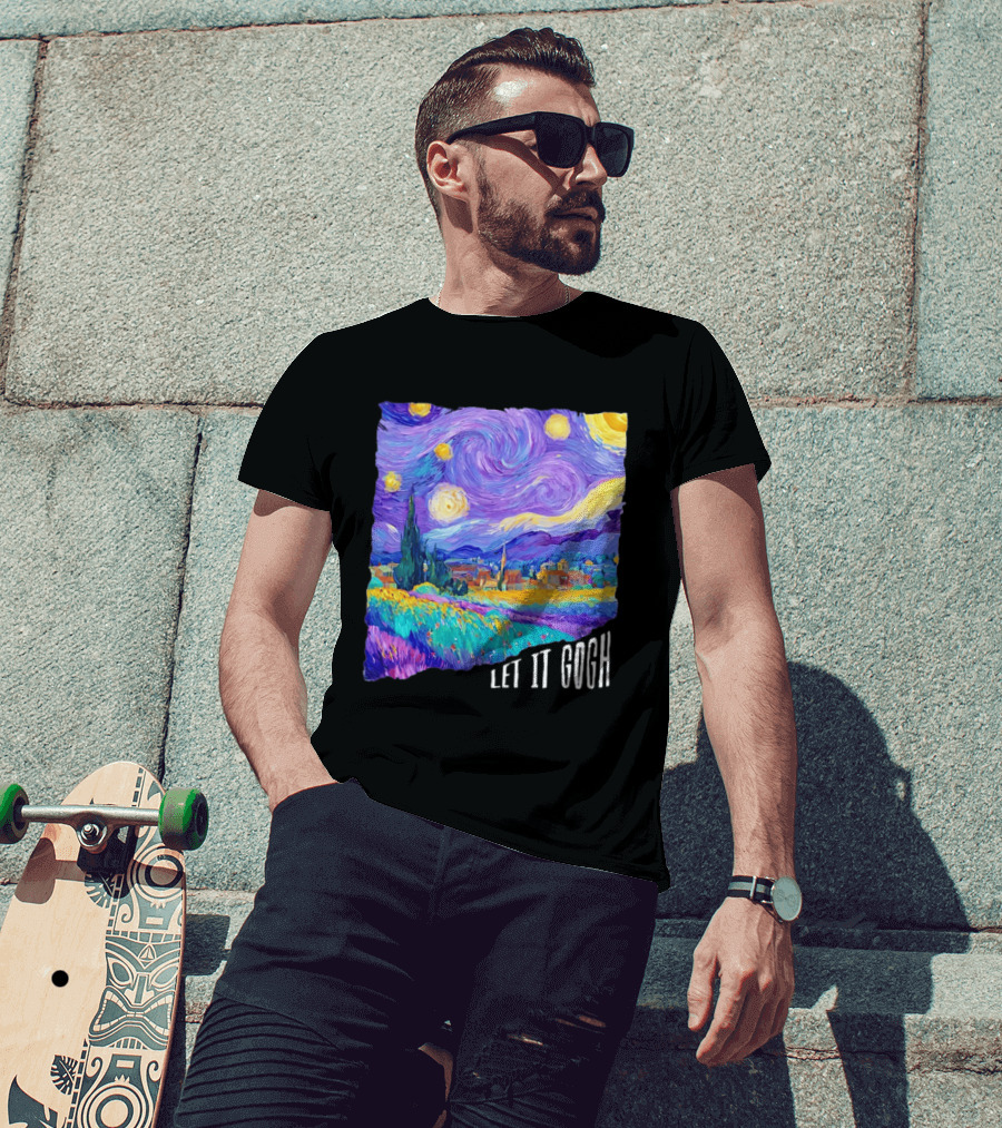 Let It Gogh Starry Night Van Gogh T-Shirt