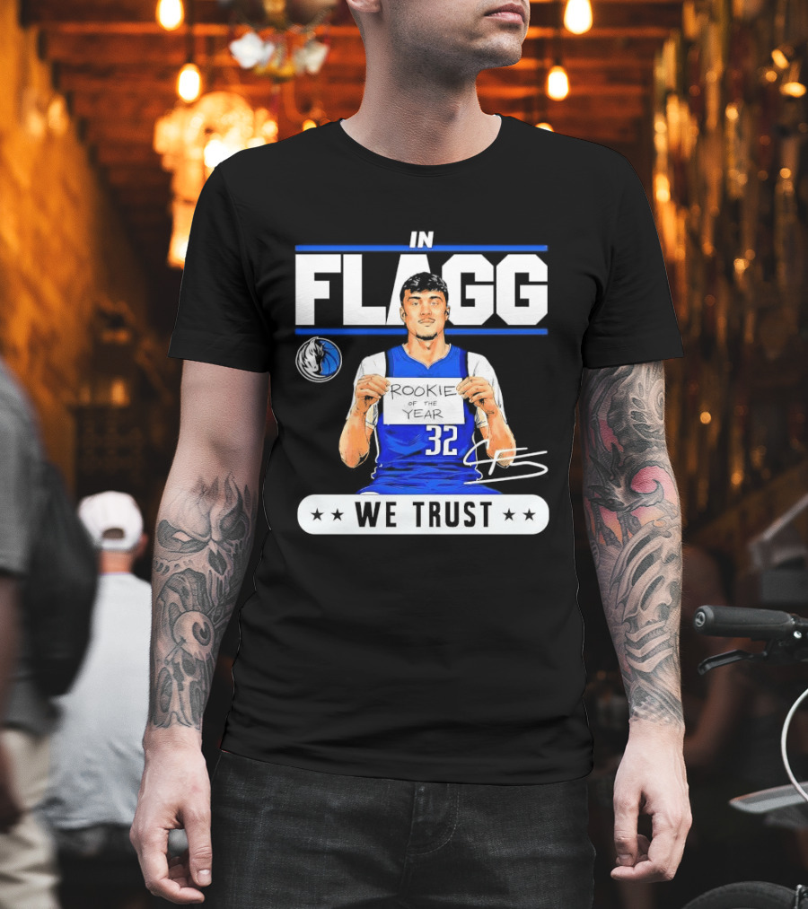 Cooper Flagg Dallas Mavericks Rookie In Flagg We Trust Basketball 32 T-Shirt
