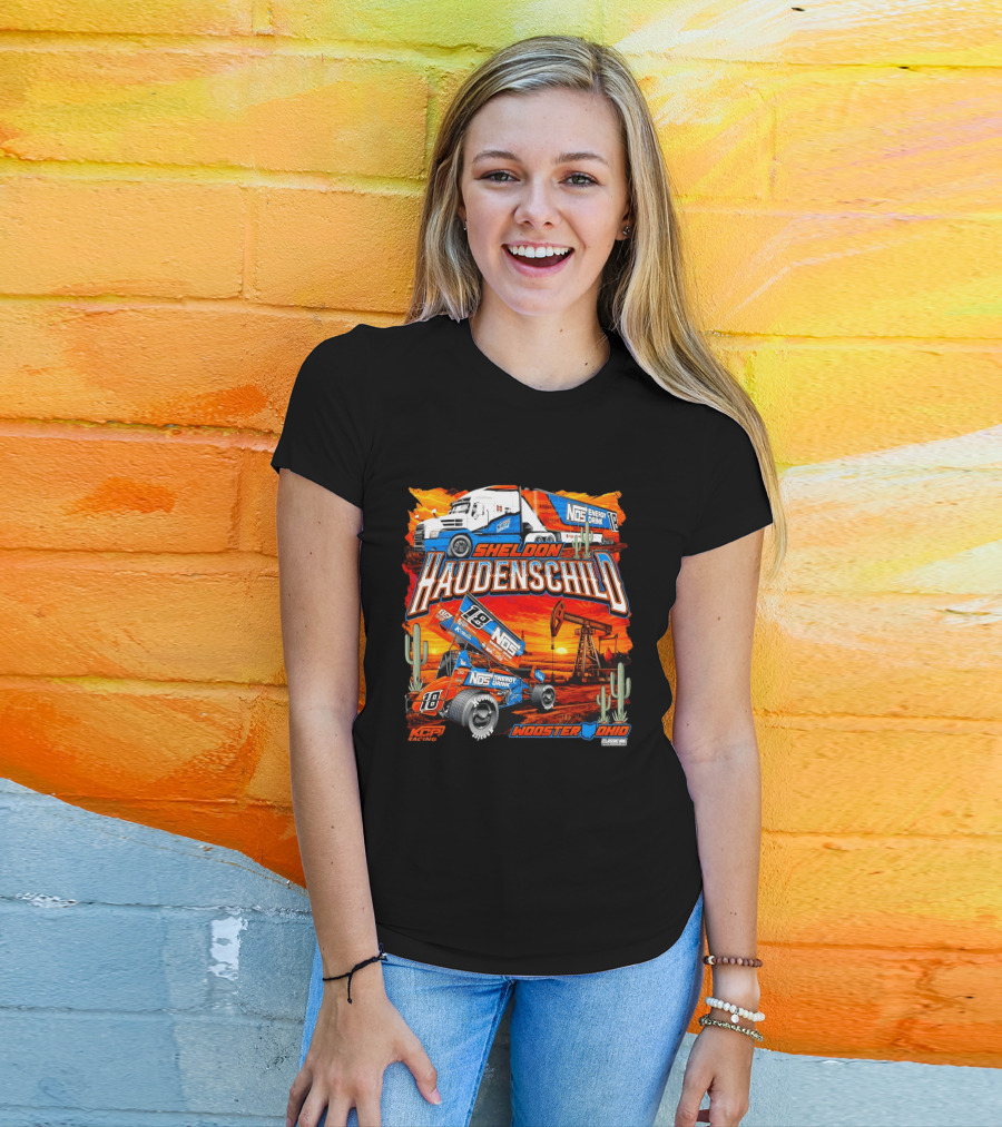 Sheldon Haudenschild NOS Energy Drink KCP Racing Wooster Ohio Classic Ink USA T-Shirt