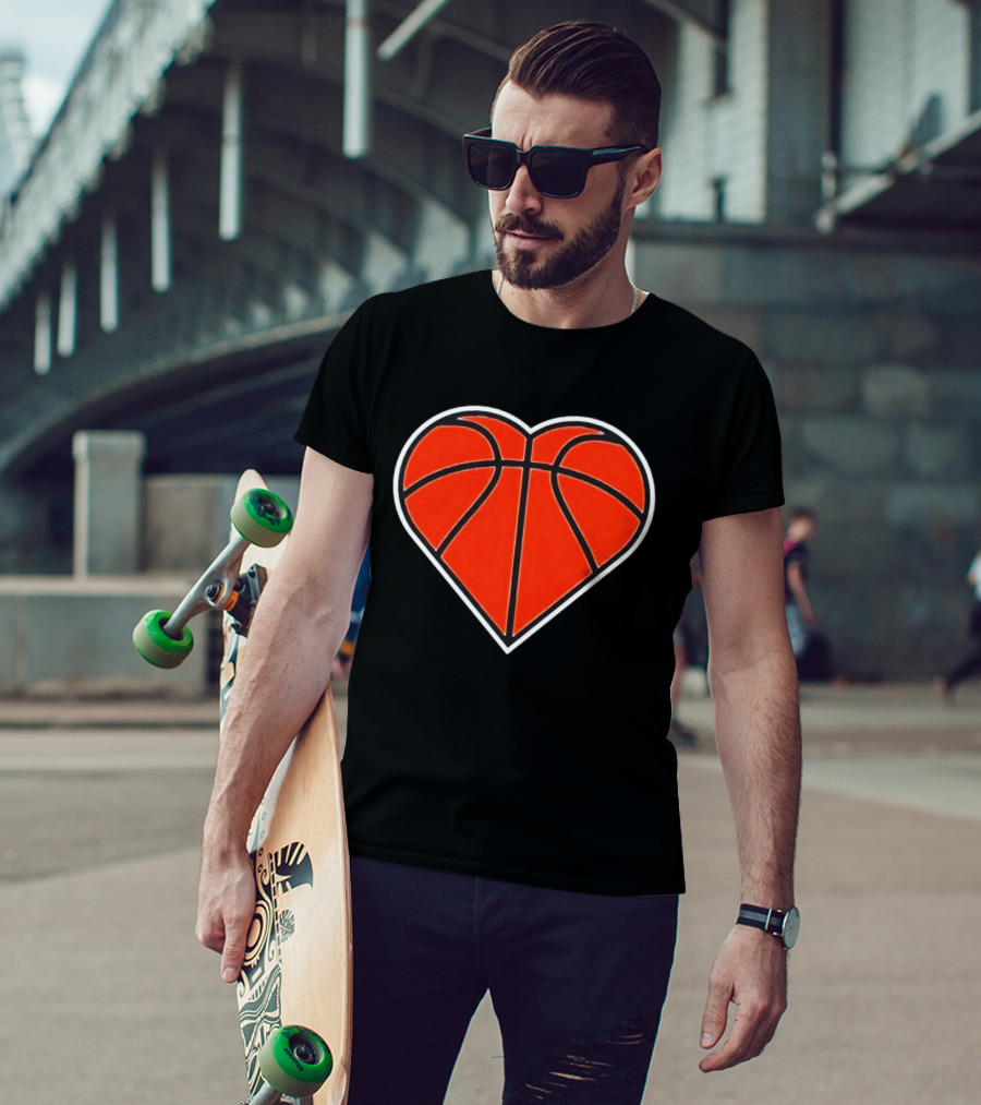 New York Knicks Basketball Heart T-Shirt