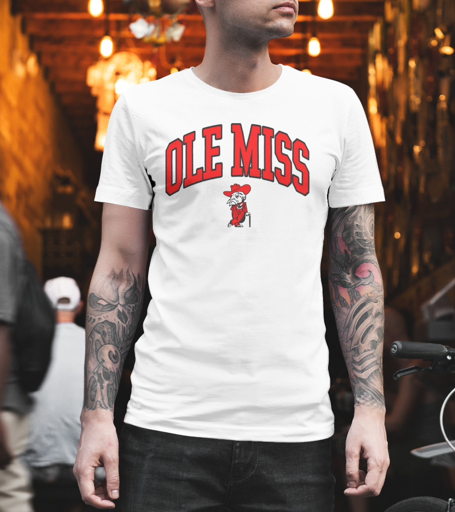 Ole Miss Rebels Colonel Reb Arch T-Shirt