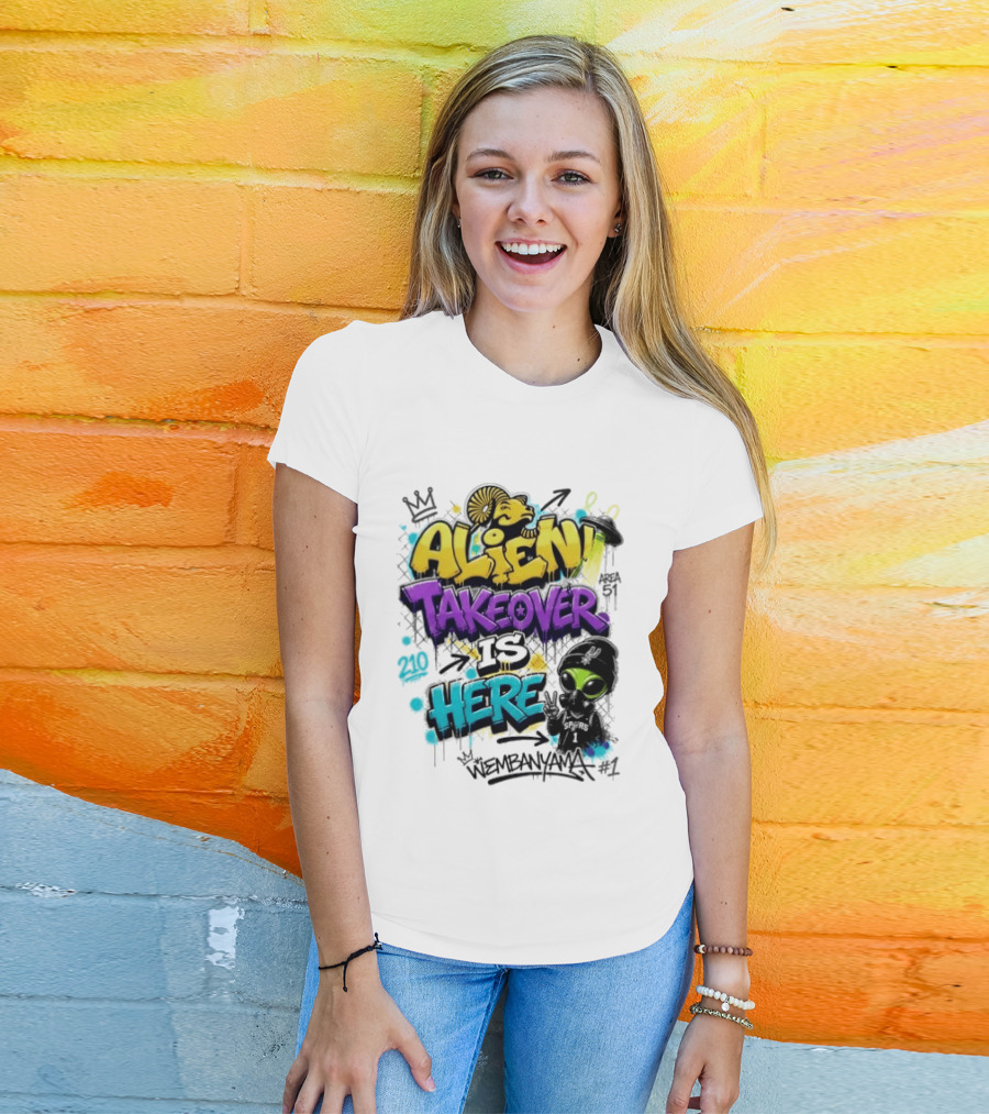 Alien Takeover Is Here Wembanyama T-Shirt