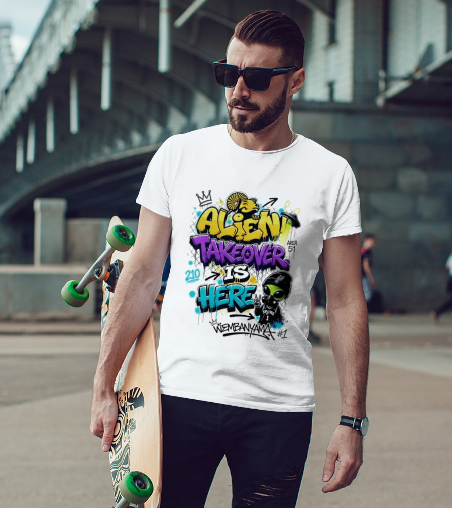 Alien Takeover Is Here Wembanyama T-Shirt