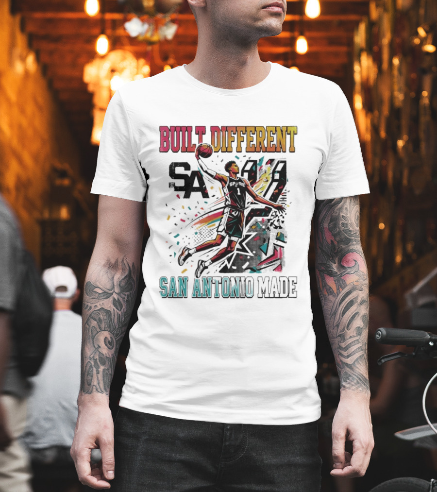 Built Different Victor Wembanyama San Antonio Made Spurs Basketball 2026 T-Shirt