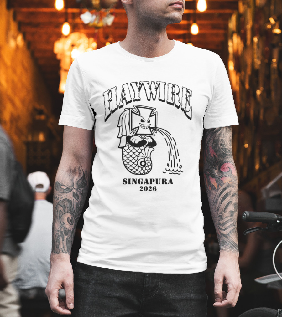 Haywire Boston Hardcore Asia Tour Singapura 2026 T-Shirt