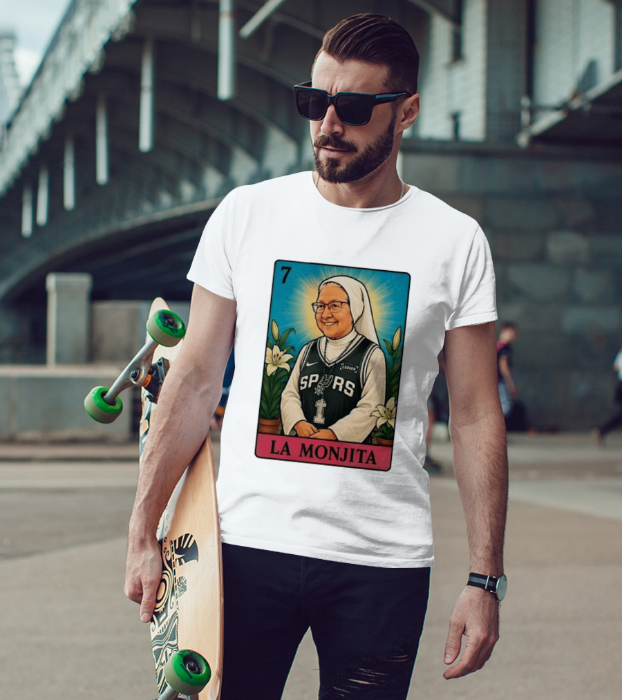 Salesian Sisters La Monjita Spurs Basketball Legend T-Shirt