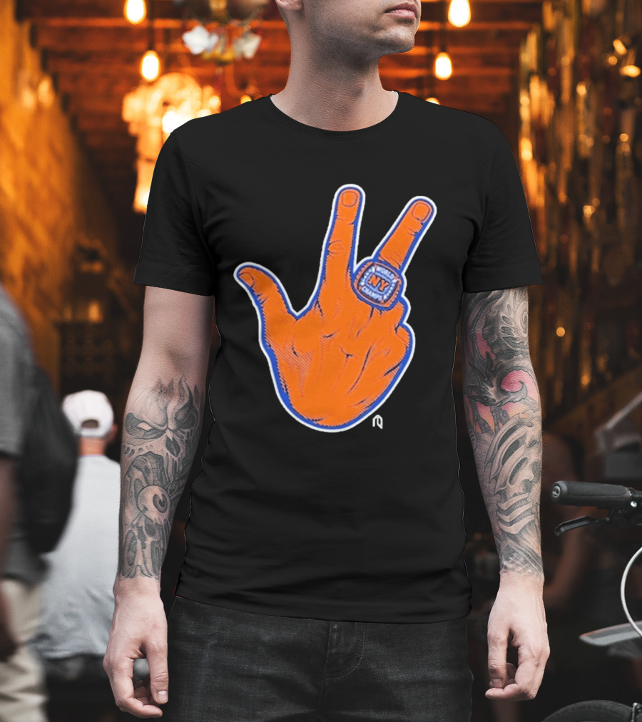 World Champion NY Ring Finger Gesture T-Shirt
