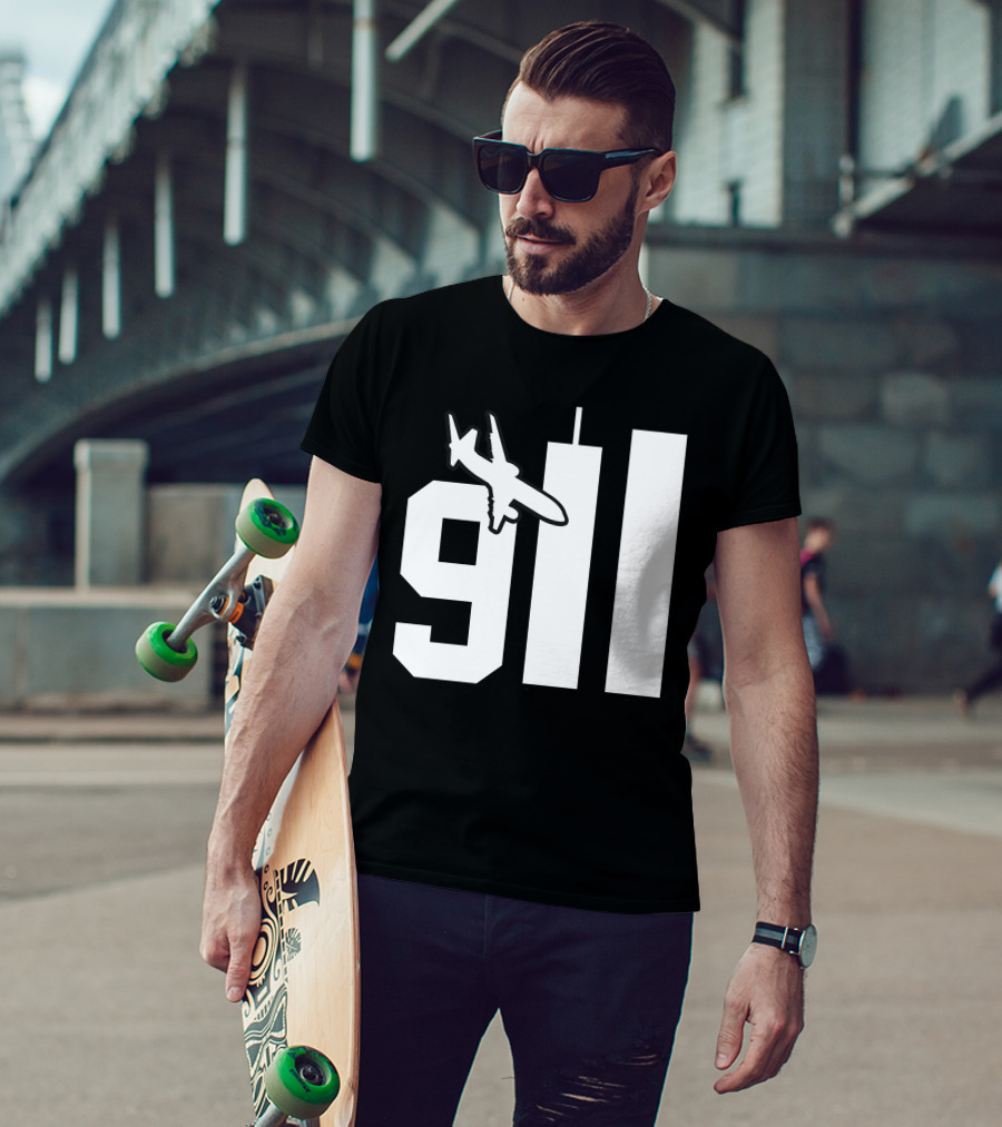 Patriotic 911 Patriot Day Memorial Twin Towers T-Shirt