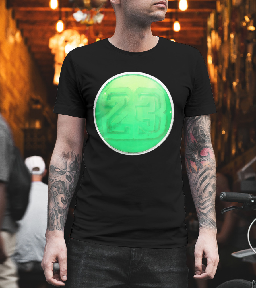 Michael Jordan 23 Green Basketball T-Shirt