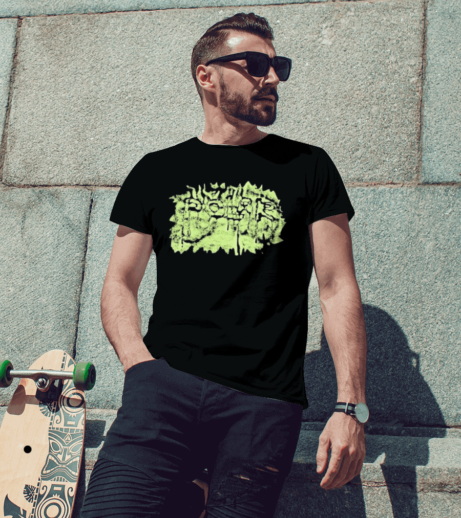Polar Skate Co Wrinkle Lime Green Distressed T-Shirt