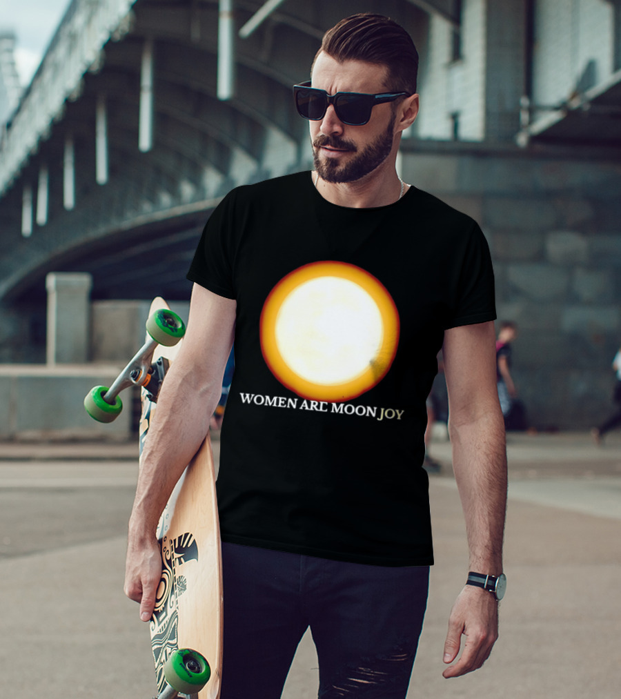 Women Are Moon Joy Full Moon Glow T-Shirt