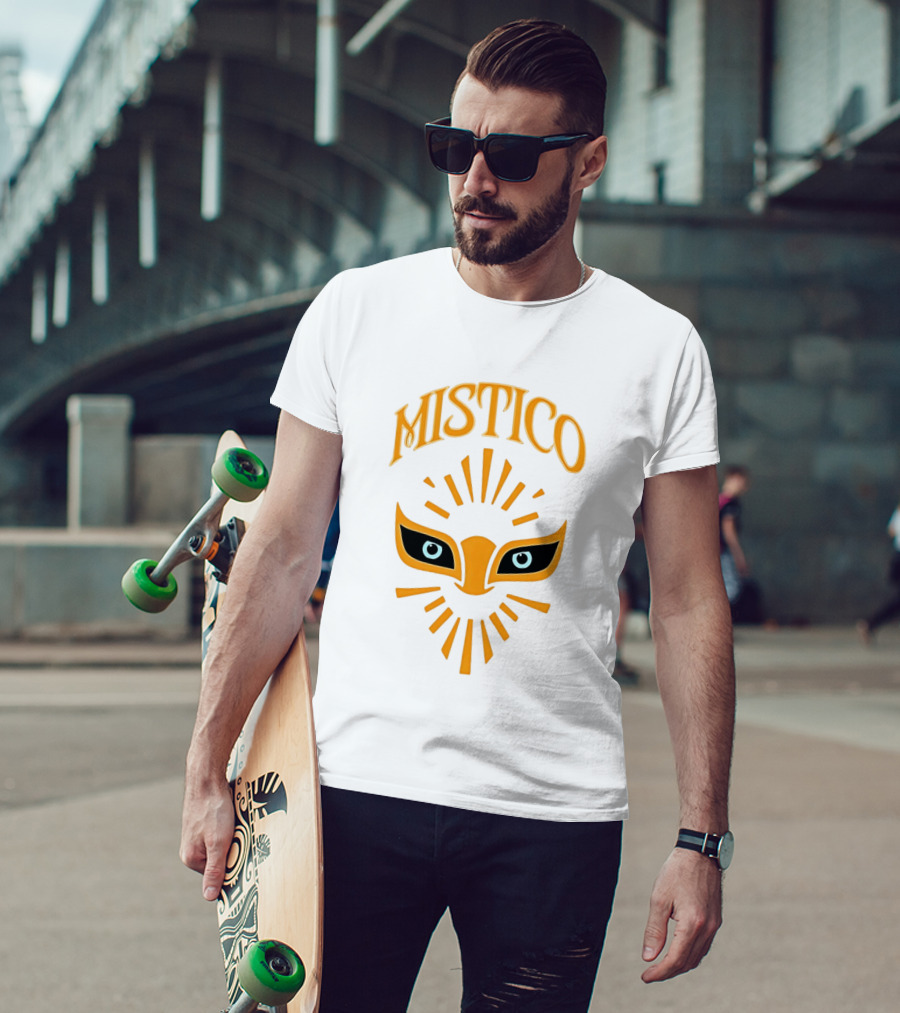 Mistico Mask Iconic Symbol With Radiant T-Shirt