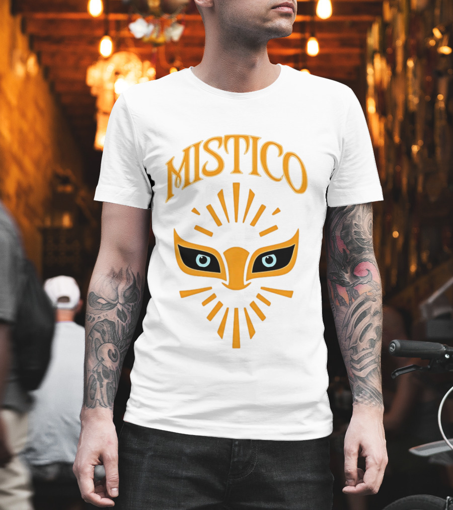 Mistico Mask Iconic Symbol With Radiant T-Shirt