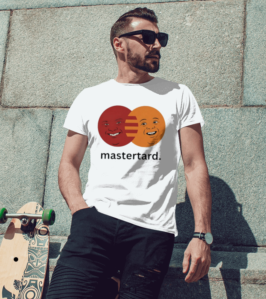 Mastertard Meme Funny Smile Parody Circles T-Shirt