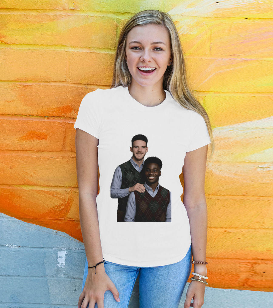 Saka Declan Rice Step Brother Arsenal FC Football Duo T-Shirt