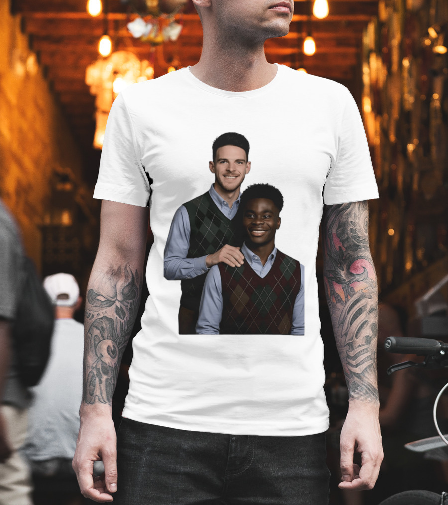 Saka Declan Rice Step Brother Arsenal FC Football Duo T-Shirt