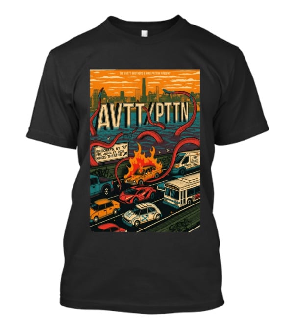 The Avett Brothers Mike Patton Brooklyn NY June 12 2026 Kings Theatre T-Shirt