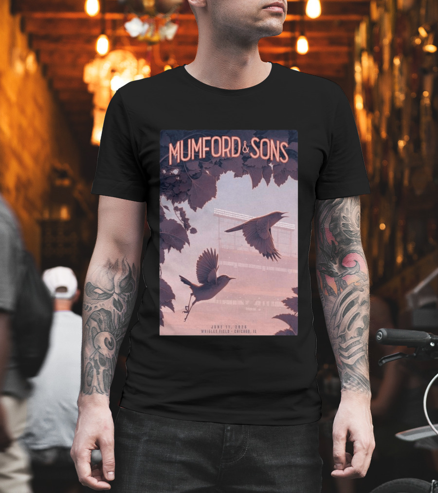 Mumford And Sons Wrigley Field Chicago June 11 2026 T-Shirt