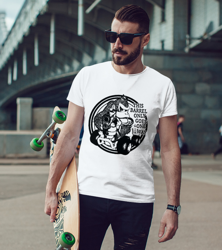 Donkey Kong Country This Barrel Only Goes One Way T-Shirt