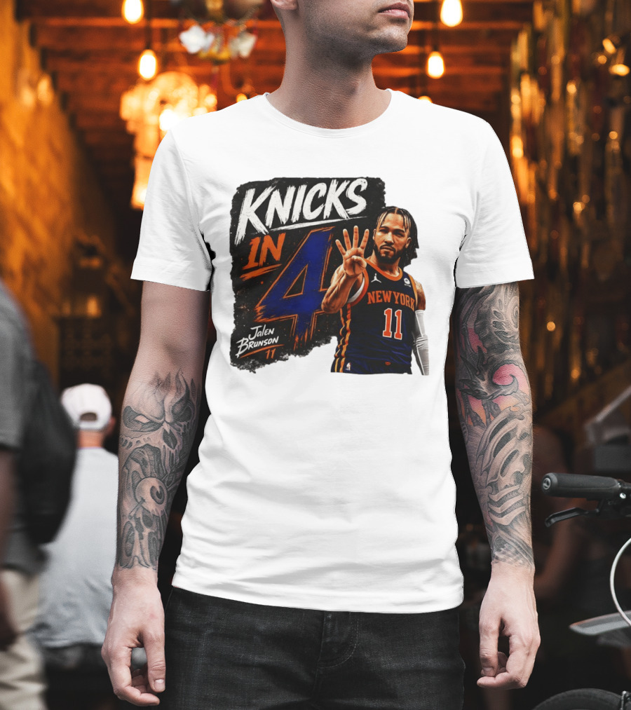 Knicks In 4 Jalen Brunson 11 New York T-Shirt